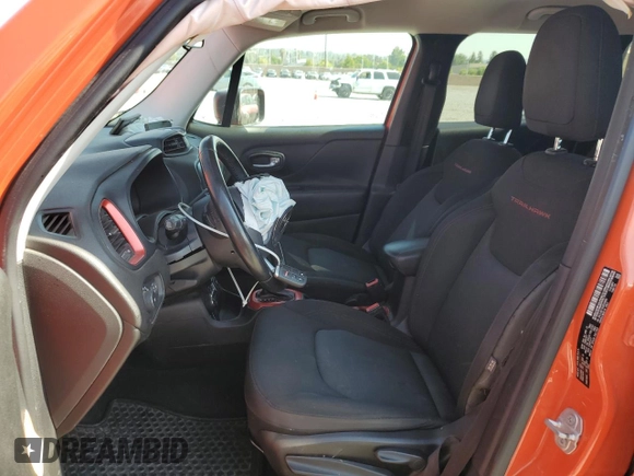 2016 Jeep Renegade Trailhawk with VIN ZACCJBCT9GPD54583, listed as a Copart auction lot 60826395 with 178,307 mi miles and Salvage title. Bid and sale history available at DreamBid. Image 7.