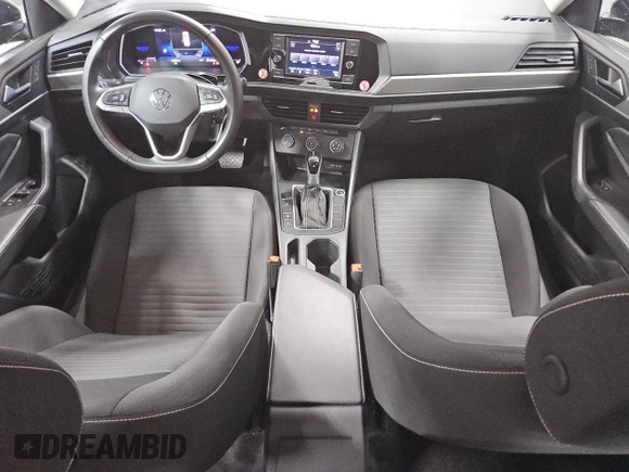 2024 Volkswagen Jetta S with VIN 3VW5M7BU6RM075005, listed as a Copart auction lot 65337885 with 19,499 mi miles and Clean title. Bid and sale history available at DreamBid. Image 8.