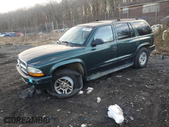 2002 Dodge Durango SLT z VIN 1B4HS48N02F125341, wystawiony jako Copart lot #44580705 z przebiegiem 318 093 mil mil oraz Szkoda całkowita • Salvage title. Historia ofert i sprzedaży dostępna na DreamBid. Obrazek 1.