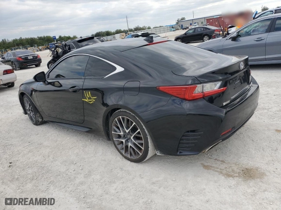 2015 Lexus RC 350 with VIN JTHHE5BC2F5006045, listed as a Copart auction lot 81474804 with 82,630 mi miles and Salvage Title. Bid and sale history available at carsss.com. Image 2.