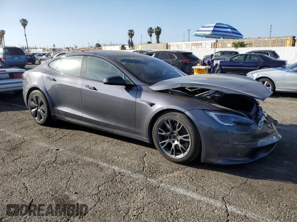 2023 Tesla Model S с VIN 5YJSA1E55PF522232, выставлен на аукционе Copart как лот 47735815 с пробегом Не указан миль и Списание • Salvage title. История ставок и продаж доступна на DreamBid. Изображение 4.