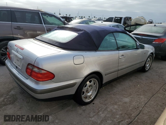 1999 Mercedes-Benz CLK 320/430 with VIN WDBLK65G9XT014132, listed as a Copart auction lot 75950404 with Not Provided miles and Non Repairable. Bid and sale history available at DreamBid. Image 3.