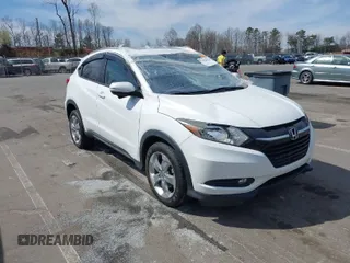 2016 Honda HR-V EX-L w/Navi with VIN 3CZRU6H75GM733050, listed as a IAAI auction lot 41832971 with 85,753 mi miles. Bid and sale history available at carsss.com. Image 1.