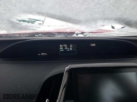 2022 Toyota Prius LE with VIN JTDL9MFU7N3037864, listed as a Copart auction lot 48188275 with 37,511 mi miles and Salvage title. Bid and sale history available at DreamBid. Image 9.
