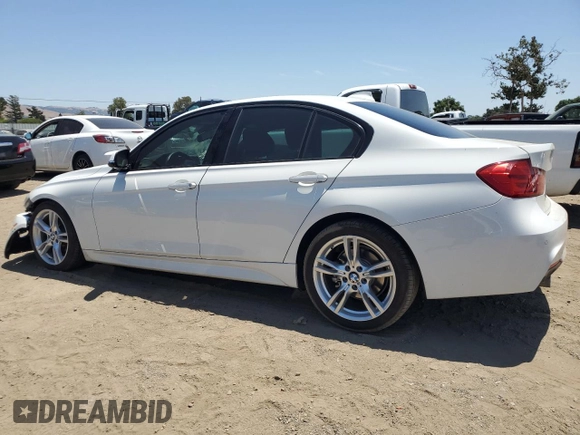 2015 BMW 3 Series 328d with VIN WBA3D3C5XFK158530, listed as a Copart auction lot 60341705 with 82,950 mi miles and Salvage title. Bid and sale history available at DreamBid. Image 2.
