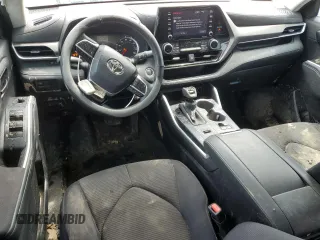 2021 Toyota Highlander L with VIN 5TDCZRAH6MS077003, listed as a Copart auction lot 56608825 with 44,418 mi miles and Salvage title. Bid and sale history available at DreamBid. Image 8.