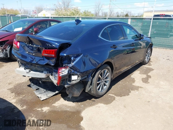 2020 Acura TLX w/Technology Pkg with VIN 19UUB1F51LA001890, listed as a IAAI auction lot 42046926 with 81,833 mi miles. Bid and sale history available at carsss.com. Image 4.