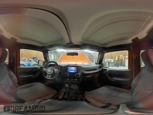 2014 Jeep Wrangler Sport with VIN 1C4AJWAG7EL197285, listed as a Copart auction lot 63451105 with 141,547 mi miles and Salvage title. Bid and sale history available at DreamBid. Image 15.