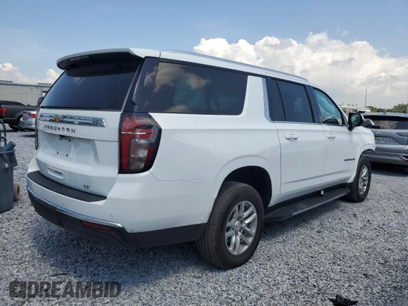 2023 Chevrolet Suburban LT z VIN 1GNSKCKD4PR204186, wystawiony jako Copart lot #57835905 z przebiegiem 59 858 mil mil oraz Czysty tytuł • Clean title. Historia ofert i sprzedaży dostępna na DreamBid. Obrazek 3.