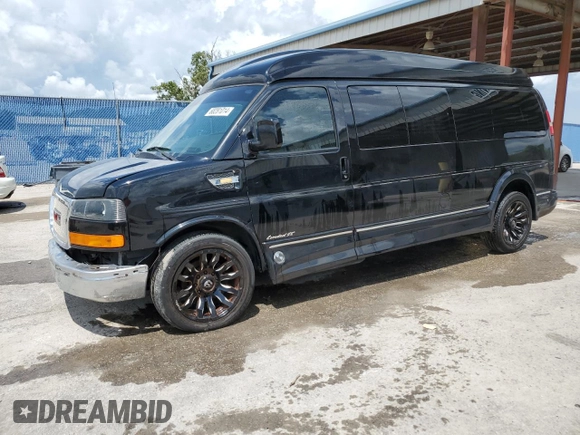 2018 GMC Savana Cargo z VIN 1GTW7BFG3J1162190, wystawiony jako Copart lot #68281014 z przebiegiem 83 733 mil mil oraz Nie do naprawy • Non repairable. Historia ofert i sprzedaży dostępna na DreamBid. Obrazek 1.