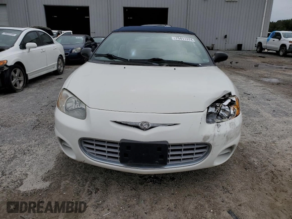2003 Chrysler Sebring with VIN 1C3EL75T53N507884, listed as a Copart auction lot 75411374 with 111,263 mi miles and Salvage Title. Bid and sale history available at DreamBid. Image 5.