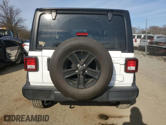 2022 Jeep Wrangler Unlimited Sport with VIN 1C4HJXDN3NW242297, listed as a Copart auction lot 47388715 with 17,098 mi miles and Salvage title. Bid and sale history available at DreamBid. Image 6.