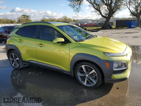 2018 Hyundai Kona Ultimate with VIN KM8K53A54JU094881, listed as a Copart auction lot 46808235 with 64,149 mi miles and Salvage Title. Bid and sale history available at carsss.com. Image 4.