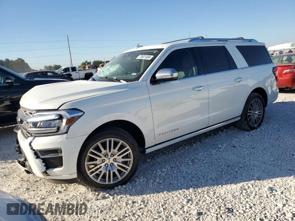2023 Ford Expedition Max Platinum z VIN 1FMJK1M86PEA10044, wystawiony jako Copart lot #73521304 z przebiegiem 46 467 mil mil oraz Szkoda całkowita • Salvage title. Historia ofert i sprzedaży dostępna na DreamBid. Obrazek 1.