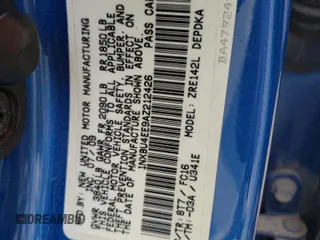 2010 Toyota Corolla with VIN 1NXBU4EE9AZ212426, listed as a Copart auction lot 58755625 with Not provided miles and Clean title. Bid and sale history available at DreamBid. Image 12.