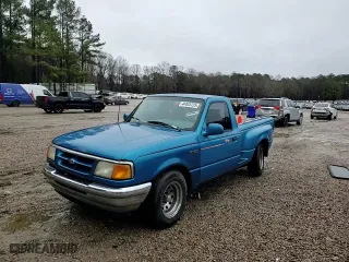 1993 Ford Ranger Splash with VIN 1FTCR10A8PPB07154, listed as a Copart auction lot 44453725 with 29,419 mi miles and Salvage Title. Bid and sale history available at carsss.com. Image 10.