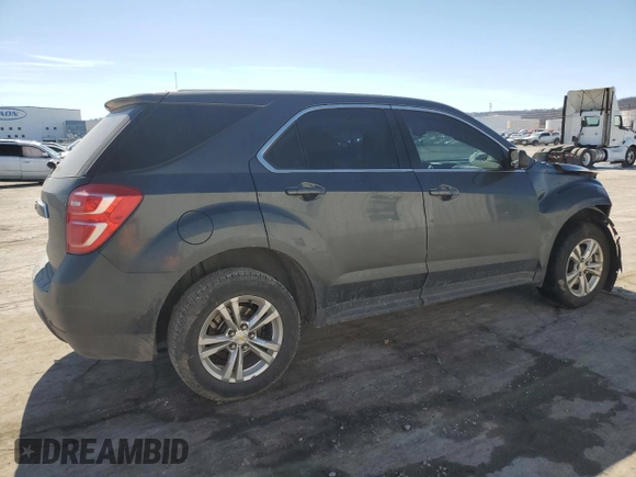 2017 Chevrolet Equinox LS with VIN 2GNALBEK9H1532517, listed as a Copart auction lot 46643705 with 148,402 mi miles and Salvage Title. Bid and sale history available at carsss.com. Image 3.