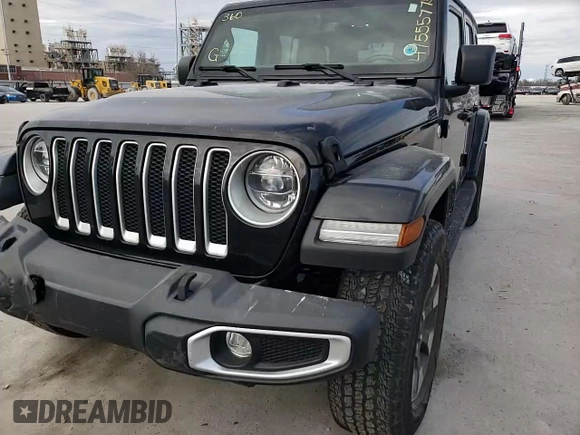 2022 Jeep Wrangler Unlimited Sahara with VIN 1C4HJXEG3NW248021, listed as a Copart auction lot 47555775 with 31,479 mi miles and Salvage Title. Bid and sale history available at DreamBid. Image 11.
