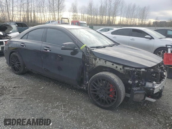 2018 Mercedes-Benz CLA with VIN WDDSJ5CB2JN579356, listed as a Copart auction lot 47038125 with 51,164 mi miles and Salvage Title. Bid and sale history available at carsss.com. Image 4.