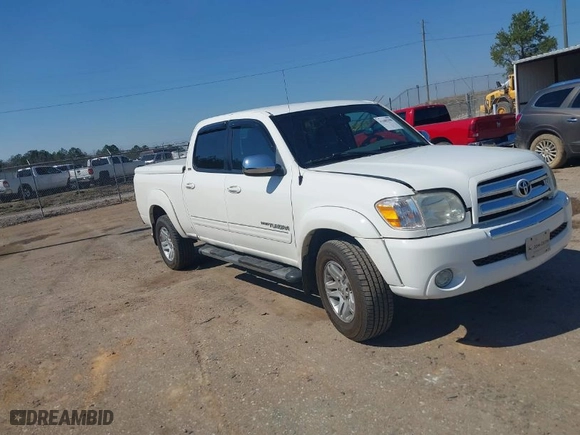 2005 Toyota Tundra SR5 with VIN 5TBET34145S486861, listed as a IAAI auction lot 41689398 with 337,043 mi miles. Bid and sale history available at carsss.com. Image 1.