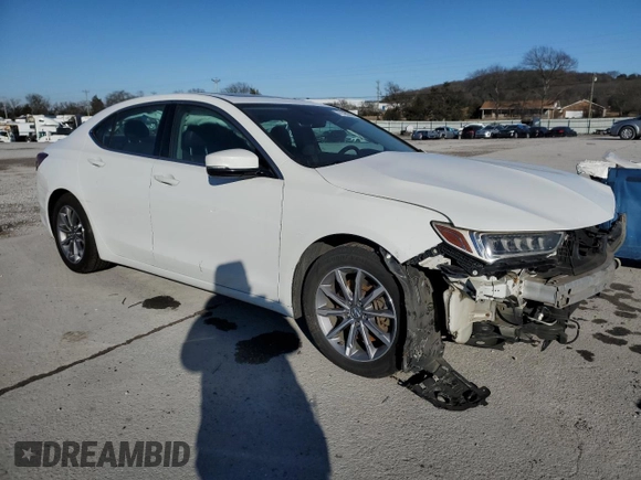 2018 Acura TLX with VIN 19UUB1F39JA002412, listed as a Copart auction lot 41780555 with 140,950 mi miles and Salvage Title. Bid and sale history available at carsss.com. Image 4.