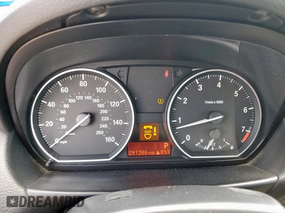 2008 BMW 1 Series 128i with VIN WBAUL73558VE88790, listed as a Copart auction lot 64475705 with 91,286 mi miles and Salvage title. Bid and sale history available at DreamBid. Image 9.