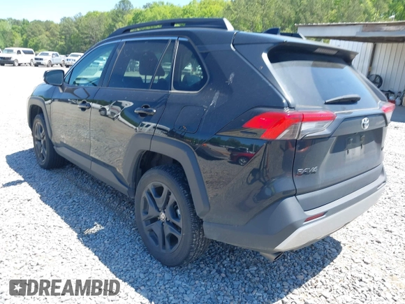 2023 Toyota RAV4 Adventure with VIN 2T3J1RFVXPW375604, listed as a IAAI auction lot 42045010 with 80,674 mi miles. Bid and sale history available at carsss.com. Image 3.