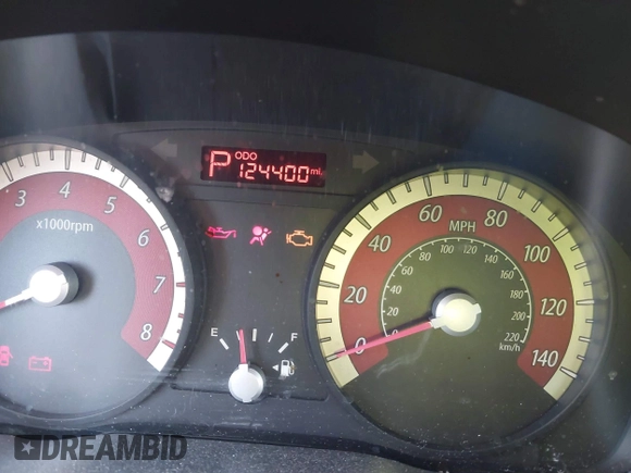 2010 Kia Rio LX with VIN KNADH4A33A6668719, listed as a IAAI auction lot 41777544 with 124,400 mi miles. Bid and sale history available at carsss.com. Image 7.