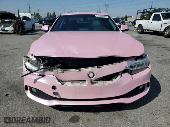 2015 BMW 4 Series 428i with VIN WBA3N7C58FK223086, listed as a Copart auction lot 54985015 with 115,857 mi miles and Salvage Title. Bid and sale history available at DreamBid. Image 5.