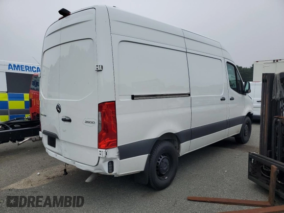 2023 Mercedes-Benz Sprinter Cargo Cargo with VIN W1Y40BHY4PT127894, listed as a Copart auction lot 63479764 with 9,003 mi miles and Salvage Title. Bid and sale history available at DreamBid. Image 3.