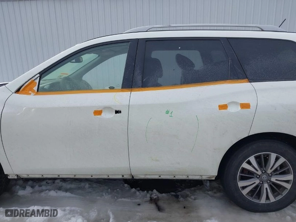 2018 Nissan Pathfinder S with VIN 5N1DR2MM6JC603823, listed as a IAAI auction lot 41656175 with 89,572 mi miles. Bid and sale history available at carsss.com. Image 15.
