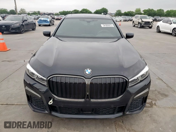2022 BMW 7 Series 750i xDrive with VIN WBA7U2C0XNCH51378, listed as a Copart auction lot 54385875 with 23,990 mi miles and Clean Title. Bid and sale history available at carsss.com. Image 5.