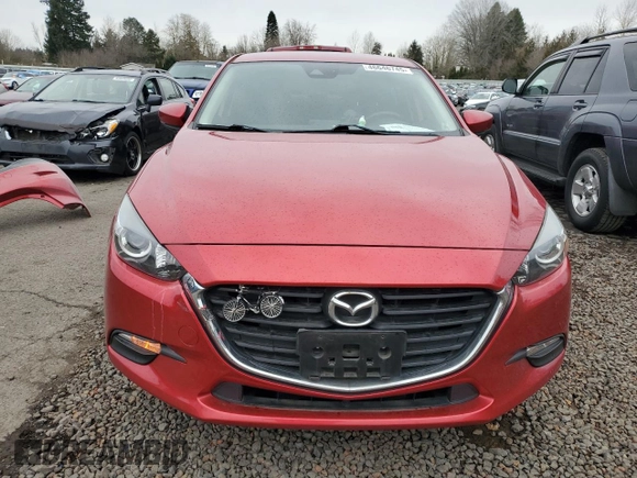 2018 Mazda 3 Touring with VIN 3MZBN1V33JM241145, listed as a Copart auction lot 46646745 with 58,505 mi miles and Salvage Title. Bid and sale history available at DreamBid. Image 5.