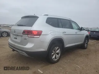 2018 Volkswagen Atlas 3.6L V6 SEL with VIN 1V2MR2CA4JC503035, listed as a Copart auction lot 43188685 with 106,606 mi miles and Salvage Title. Bid and sale history available at carsss.com. Image 3.