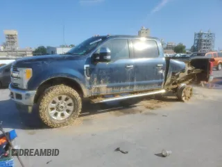 2017 Ford F-250 Lariat with VIN 1FT7W2BT6HEC25411, listed as a Copart auction lot 55923895 with 129,664 mi miles and Salvage title. Bid and sale history available at DreamBid. Image 1.