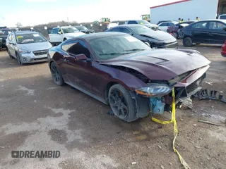 2018 Ford Mustang GT with VIN 1FA6P8CFXJ5172079, listed as a IAAI auction lot 41680813 with 97,858 mi miles. Bid and sale history available at carsss.com. Image 1.