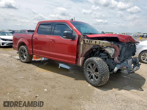 2019 Ford F-150 XL with VIN 1FTEW1EPXKFB27337, listed as a Copart auction lot 57979195 with 103,435 mi miles and Salvage title. Bid and sale history available at DreamBid. Image 4.