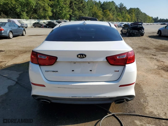 2015 Kia Optima LX with VIN KNAGM4A78F5647552, listed as a Copart auction lot 75428794 with 141,817 mi miles and Salvage Title. Bid and sale history available at carsss.com. Image 6.