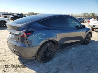 2023 Tesla Model Y Long Range with VIN 7SAYGDEE9PA180293, listed as a Copart auction lot 89062695 with 21,648 mi miles and Salvage Title. Bid and sale history available at DreamBid. Image 3.