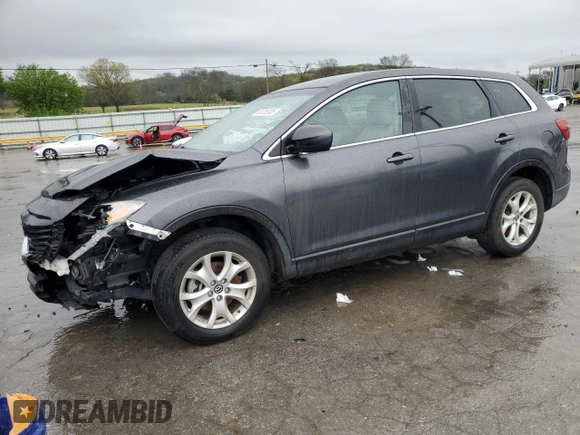 2013 Mazda CX-9 Sport with VIN JM3TB2BA2D0403421, listed as a Copart auction lot 50755305 with 154,287 mi miles and Salvage title. Bid and sale history available at DreamBid. Image 1.