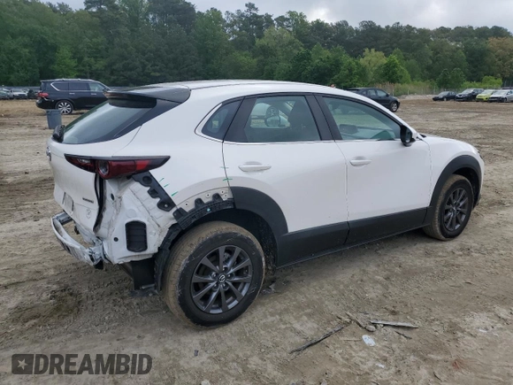 2021 Mazda CX-30 S with VIN 3MVDMBAL4MM219507, listed as a Copart auction lot 55579865 with 53,707 mi miles and Salvage title. Bid and sale history available at DreamBid. Image 3.