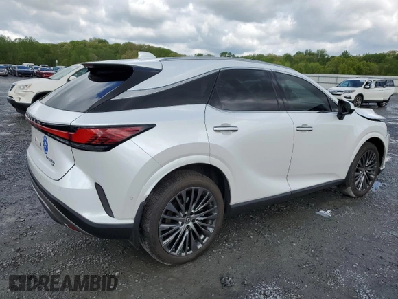 2023 Lexus RX 350h with VIN 2T2BBMCAXPC008715, listed as a Copart auction lot 52607205 with 18,421 mi miles and Salvage title. Bid and sale history available at DreamBid. Image 3.