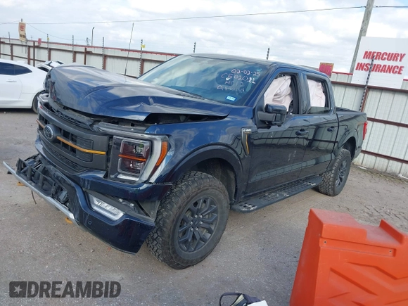 2023 Ford F-150 XL with VIN 1FTEW1E85PFC77839, listed as a IAAI auction lot 41500004 with 26,707 mi miles. Bid and sale history available at carsss.com. Image 2.