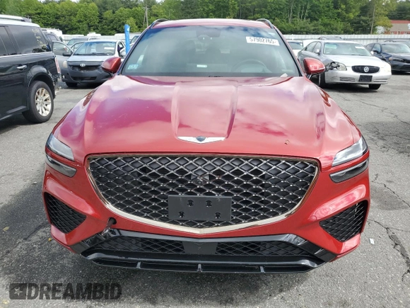 2022 Genesis GV70 Sport with VIN KMUMCDTC4NU036292, listed as a Copart auction lot 57902765 with 46,019 mi miles and Salvage title. Bid and sale history available at DreamBid. Image 5.