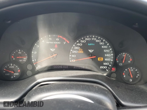 2002 Chevrolet Corvette with VIN 1G1YY22G525116472, listed as a Copart auction lot 70014054 with 221,284 mi miles and Salvage Title. Bid and sale history available at carsss.com. Image 9.