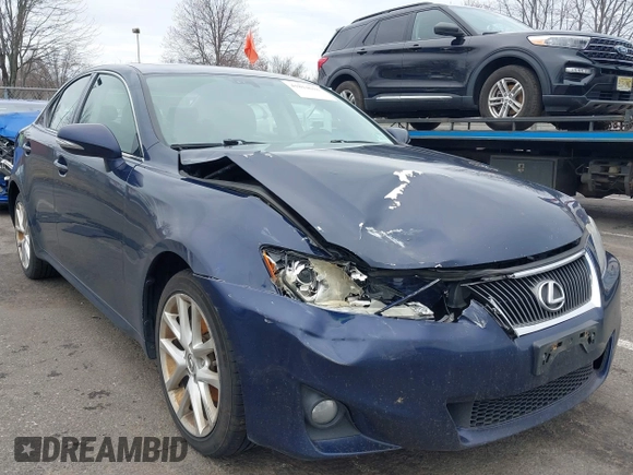 2012 Lexus IS 250 with VIN JTHCF5C27C5056951, listed as a IAAI auction lot 41814618 with 240,211 mi miles and . Bid and sale history available at DreamBid. Image 1.