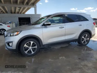 2017 Kia Sorento EX with VIN 5XYPH4A10HG257462, listed as a Copart auction lot 58009615 with 36,449 mi miles and Salvage title. Bid and sale history available at DreamBid. Image 1.