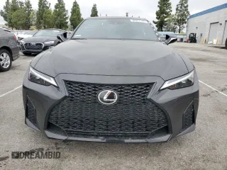 2023 Lexus IS 350 F Sport with VIN JTHGZ1B21P5069896, listed as a Copart auction lot 50947125 with 13,980 mi miles and Salvage title. Bid and sale history available at DreamBid. Image 5.
