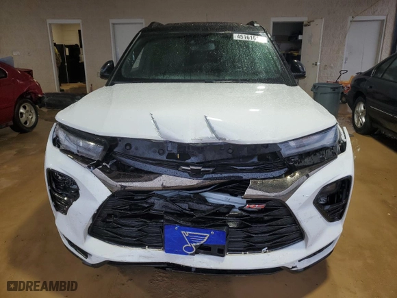 2023 Chevrolet TrailBlazer RS with VIN KL79MTSL3PB036409, listed as a Copart auction lot 45161615 with 29,275 mi miles and Salvage Title. Bid and sale history available at carsss.com. Image 5.
