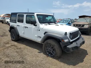 2025 Jeep Wrangler Sport S with VIN 1C4PJXDN0SW500962, listed as a Copart auction lot 51176895 with 4,624 mi miles and Clean title. Bid and sale history available at DreamBid. Image 4.